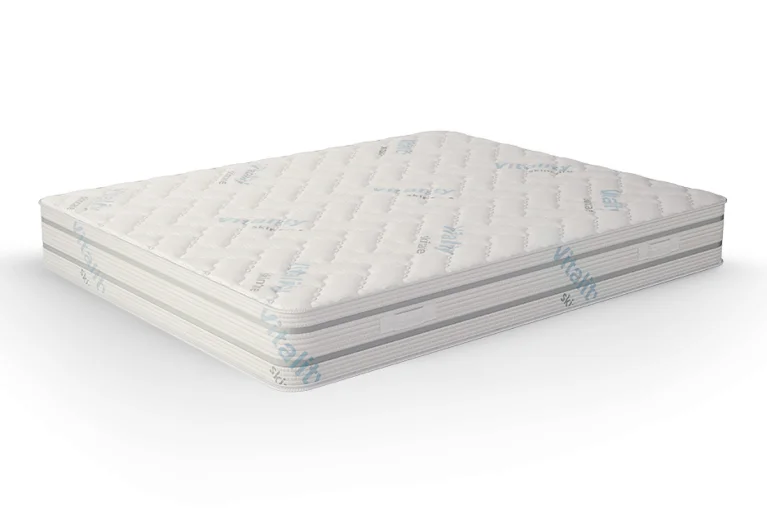 Двулицев матрак 120/190 см Матраци iSleep, VitalCare с височина 23 см, съставен от високоеластична пяна с ортопедични свойства. Обвит в сваляем калъф с мемори пяна от двете страни