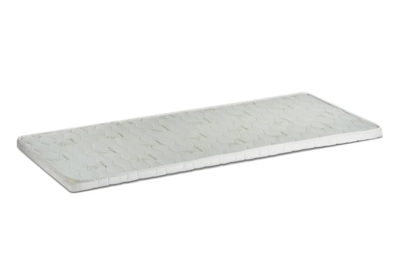 Топ матрак Paradise Bamboo 140/200 см, височина 6 см, ядро от профилирана еластична пяна, мек към средно твърд, антибактериален, дишащ, масажиращ ефект, бамбуково влакно